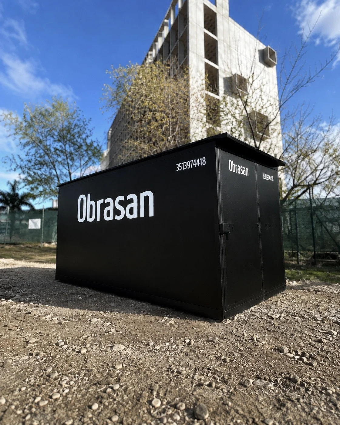Obrador metálico Obrasan instalado en obra