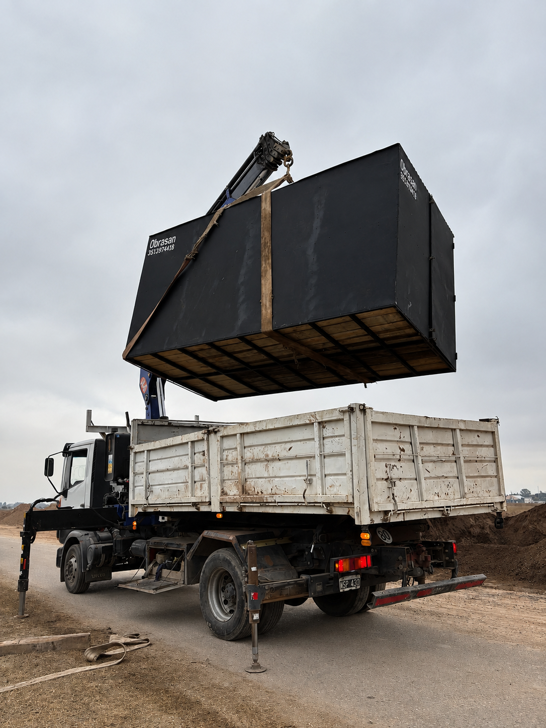 Traslado e instalación de unidades portátiles Obrasan